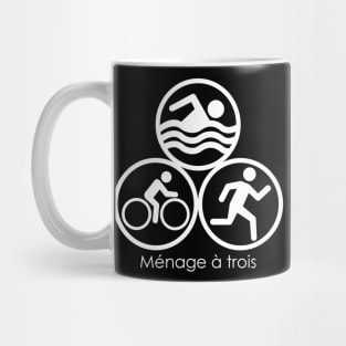 Menage a trois triathlete Mug